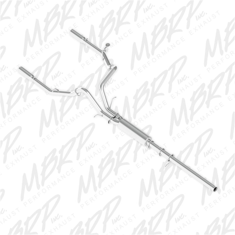 2014-2024 GM 1500 Silverado Sierra Dual Split Rear 3" Cat Back Exhaust | Dirty Garage