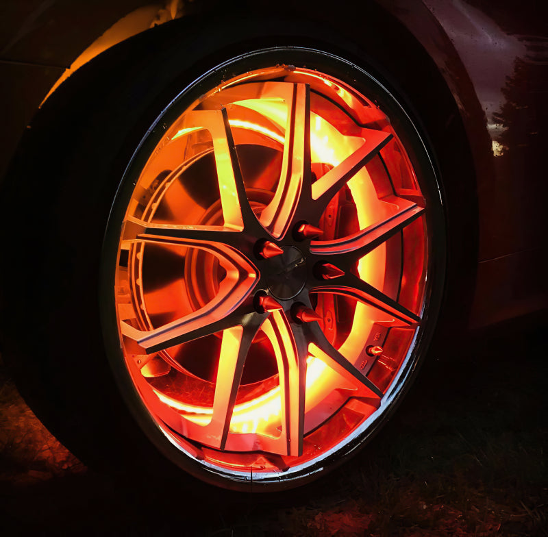 Universal LED Illuminated Wheel Rings ColorSHIFT Dynamic - View 3 | Dirty Garage