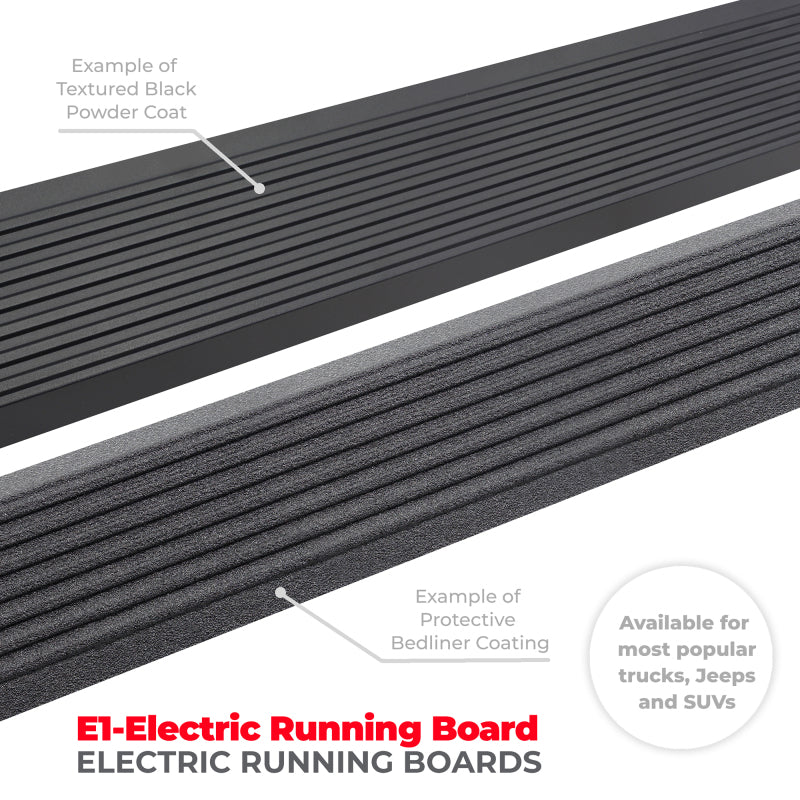 2020-2024 Gladiator CC 4-Door Black VoltStep Electric Running Board Kit - View 6 | Dirty Garage