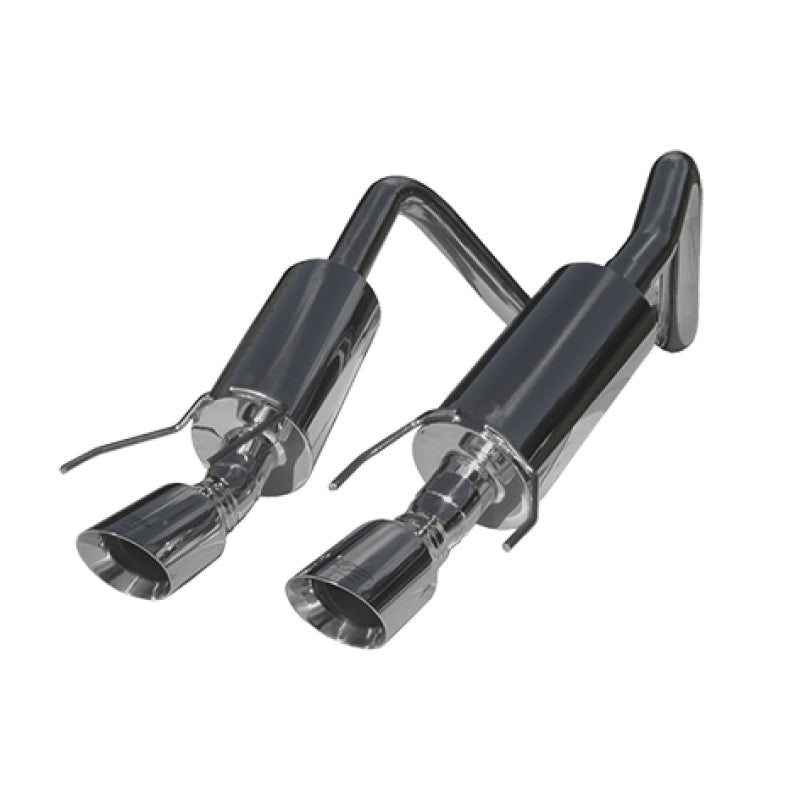 2005-2008 Corvette Dual Muffler Axle Back 4 Round Dual Wall Tips - View 2 | Dirty Garage