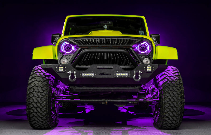 2007-2018 Wrangler JK 7" ColorSHIFT Bi-LED Projector Headlights - View 20 | Dirty Garage
