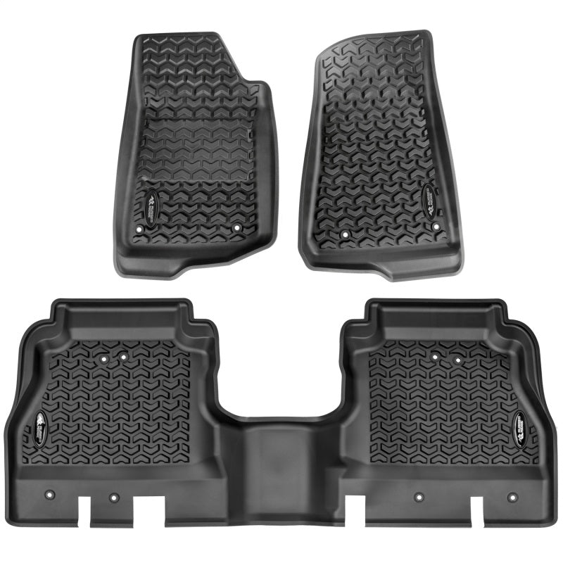 Rugged Ridge Floor Liner Kit Black F/R 20-21 Jeep Gladiator | Dirty Garage
