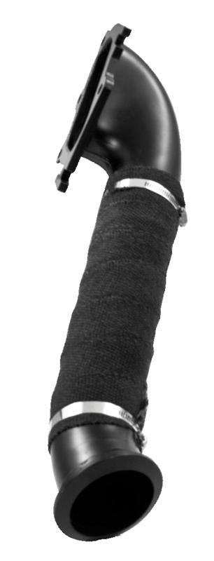 2001-2004 GM HD 6.6L Duramax 3" Turbo Down Pipe Black - View 3 | Dirty Garage