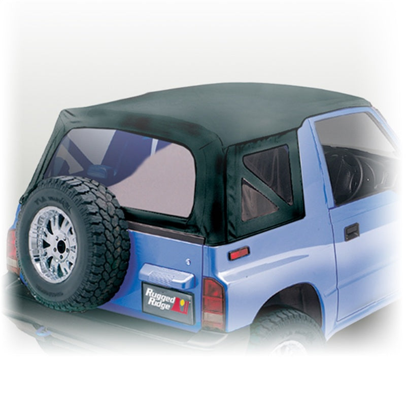 Rugged Ridge S-Top Black Denim Clear Windows 88-94 Sidekicks | Dirty Garage