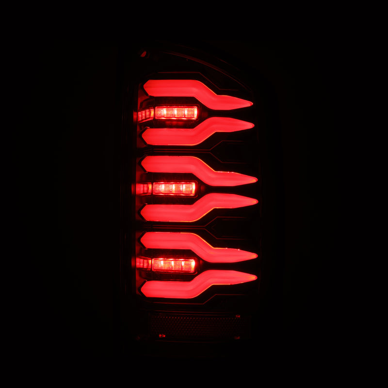 2007-2009 Ram 1500 2500 3500 Luxx-Series LED Tail Lights Pair Alpha Black - View 4 | Dirty Garage
