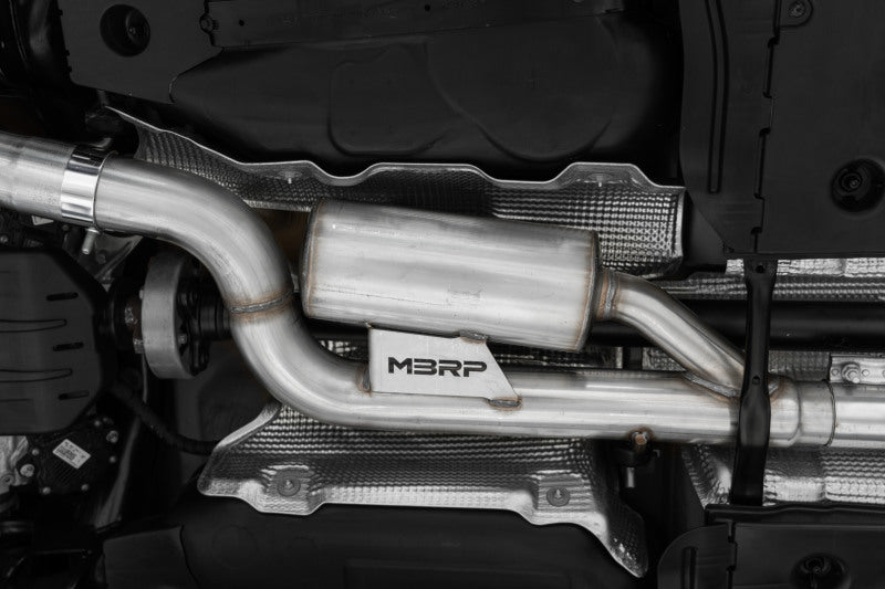 2022 Volkswagen Golf R MK8 3" Cat-Back Quad Rear Exit Carbon Fiber Tip - View 3 | Dirty Garage