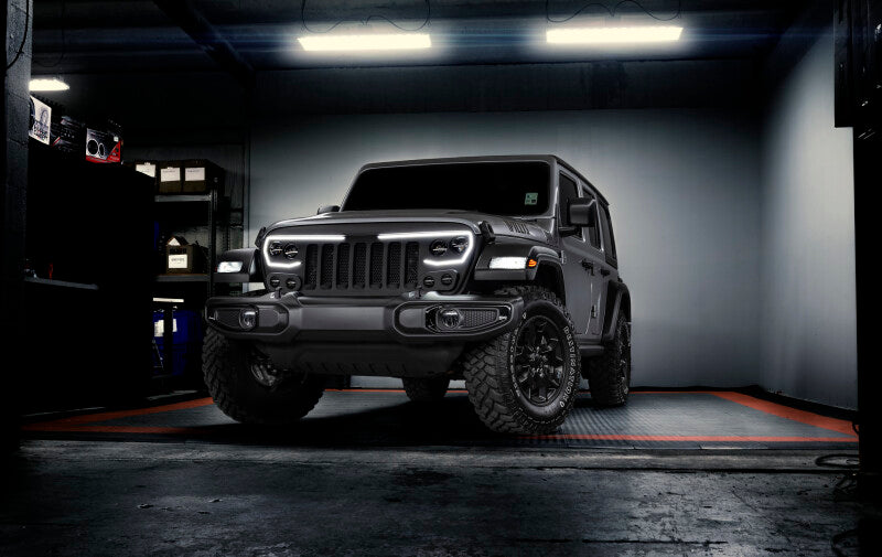 2018-2025 Wrangler JL JT VECTOR Series Full LED Grille - View 14 | Dirty Garage