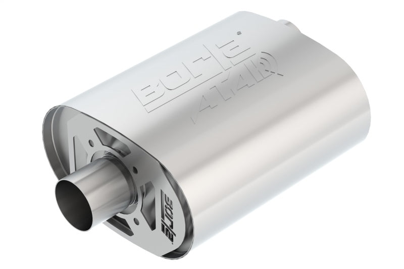 Borla CrateMuffler Ford 5.0L Coyote ATAK 2.5in Offset/Center 12in x 6in x 10.34in Muffler - View 3 | Dirty Garage