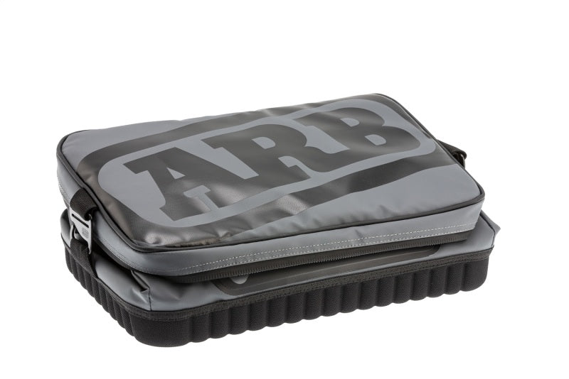 ARB Cooler Bag Charcoal w/ Red Highlights 15in L x 11in W x 9in H Holds 22 Cans - View 13 | Dirty Garage