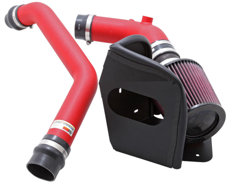 2008-2009 Evo X Wrinkle Red Typhoon Short Ram Intake - View 2 | Dirty Garage