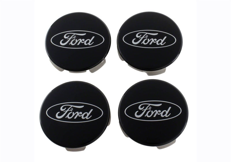 Universal Ford Truck/SUV Black And Chrome Wheel Center Cap Kit | Dirty Garage