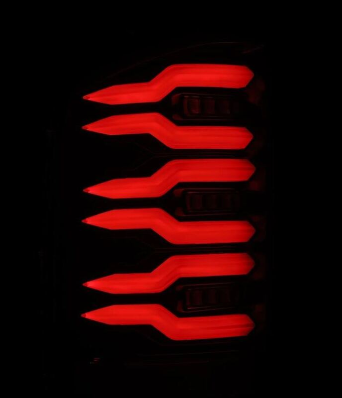 2007-2013 GM 1500 Luxx-Series LED Tail Lights Alpha-Black - View 5 | Dirty Garage