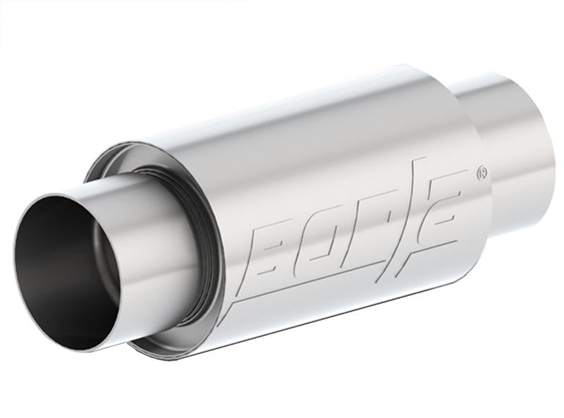 Borla 3 -1/2in In/Out x 5in Round x 8in Long XR-1 Sportsman Shorty Racing Muffler - View 2 | Dirty Garage