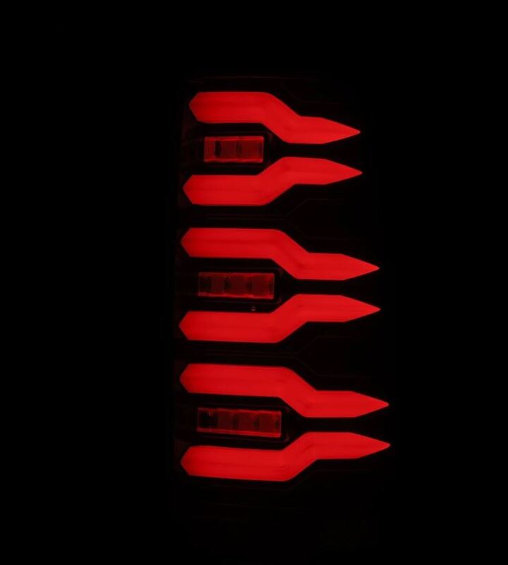 1999-2006 GM HD Luxx-Series LED Tail Lights Black Red - View 5 | Dirty Garage