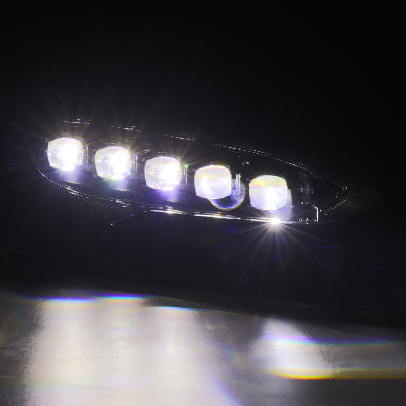 2012-2021 Model S Nova-Series LED Projector Alpha-Black Headlights Active Light Sequential Signal Switchback DRL - View 3 | Dirty Garage