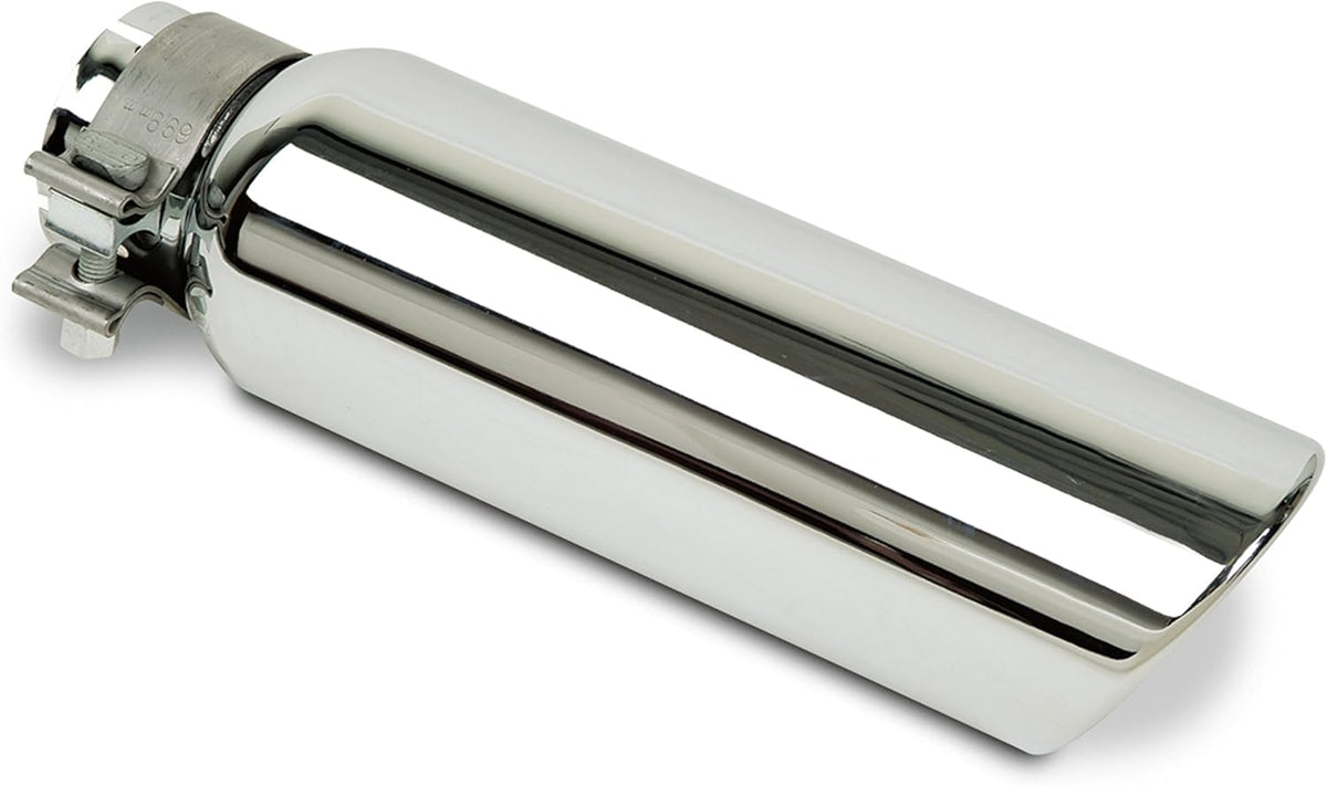 Universal Chrome Exhaust Tip 3 x 14 | Dirty Garage