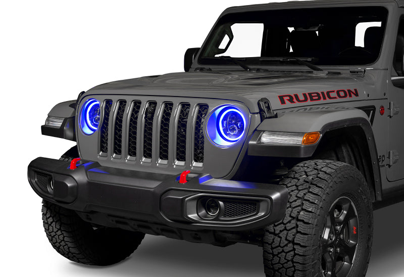 2007-2017 Wrangler Gladiator 7in High Powered LED Headlights Pair Dynamic - View 13 | Dirty Garage