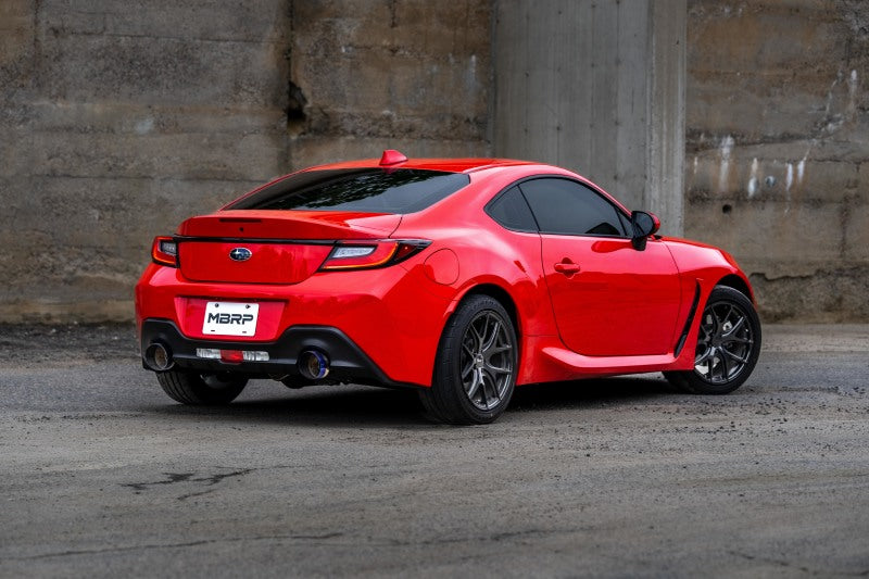 2022 BRZ GR86 2.5" Dual Split Rear Exit w 5" OD CF Tips - View 4 | Dirty Garage
