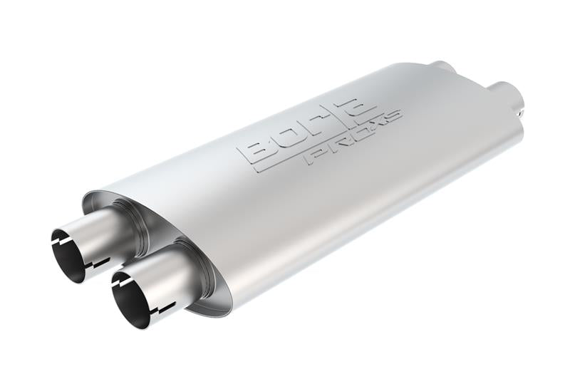 Borla Universal ProXS Muffler - Oval Dual/Dual Inlet/Outlet 2.5in Tubing 19inx4inx9.5in Case - View 2 | Dirty Garage
