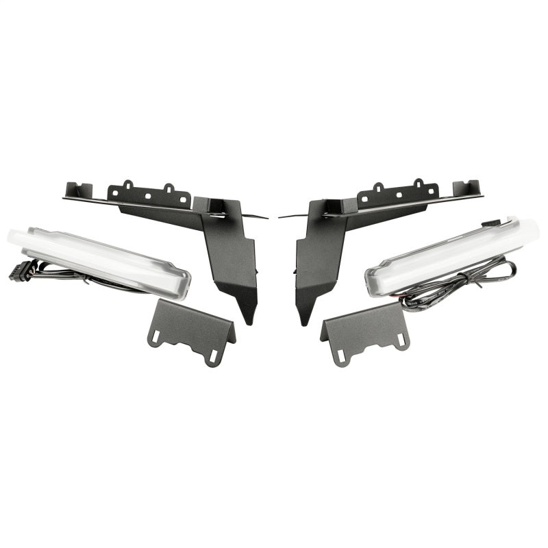 Rugged Ridge Chop Brackets Front Fender 18-21 Jeep Wrangler JL/JT Rubicon w/ DRLs - View 2 | Dirty Garage