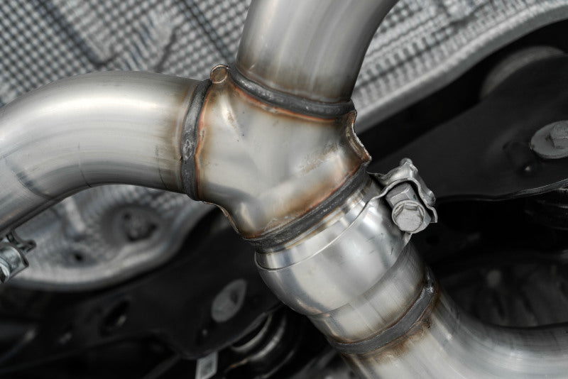 2015-2019 VW Golf R 3" T304 Cat Back Exhaust Carbon Fiber Tips - View 8 | Dirty Garage