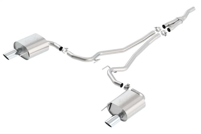 Borla Atak Cat Back 15-17 Ford Mustang 2.3L EcoBoost MT/AT 2.25in pipe 4in tip - View 2 | Dirty Garage
