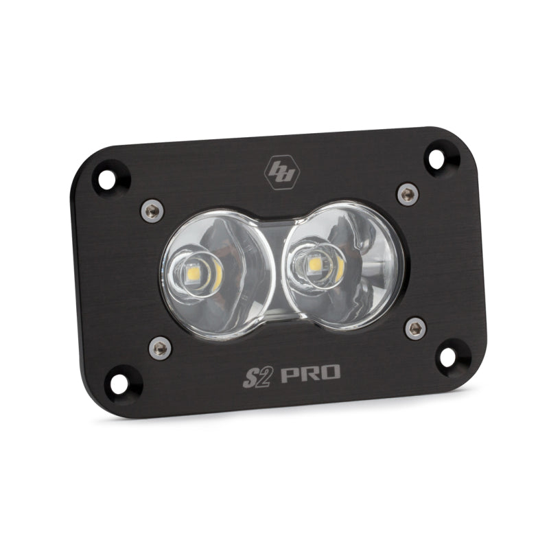 Universal S2 Sport Flush Mount Work Scene Pattern LED Work Light Clear | Dirty Garage