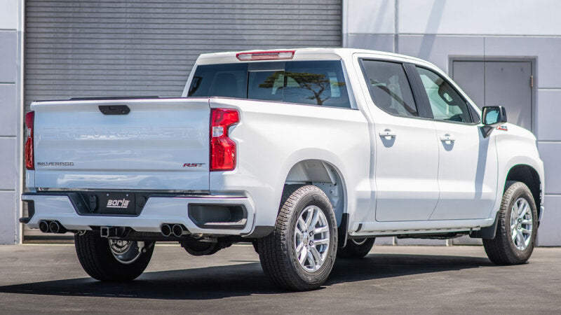 Borla 2024 Chevy Silverado 1500 6.2L V8 S-Type Catback Exhaust w/ Simulator - Black Chrome - View 2 | Dirty Garage