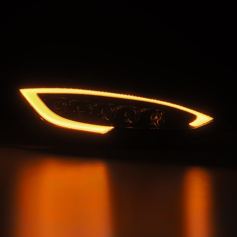 2012-2021 Model S Nova-Series LED Projector Alpha-Black Headlights Active Light Sequential Signal Switchback DRL - View 4 | Dirty Garage