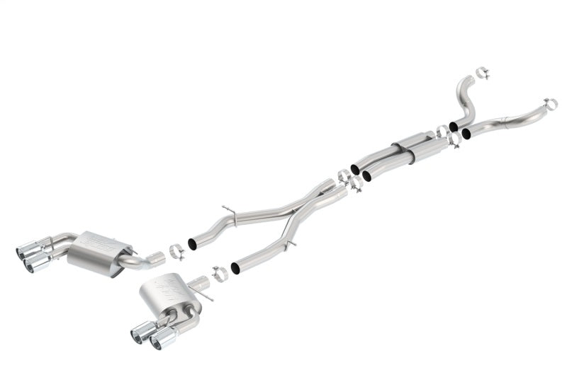 Borla Chevy 16-17 Camaro 6.2L ATAK Catback w/ Dual Tips (NPP) Dual Split Rear Exit - View 2 | Dirty Garage