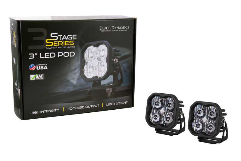 Universal SS3 Pro ABL White SAE Fog Standard Pods - Pair - View 4 | Dirty Garage