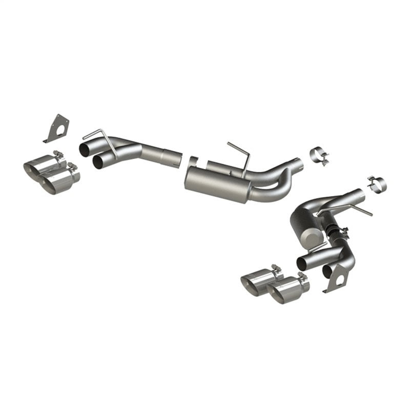 2016-2019 Camaro 2.5" AL NPP Dual Axle Back Exhaust 4" Quad Dual Wall Tips - View 2 | Dirty Garage