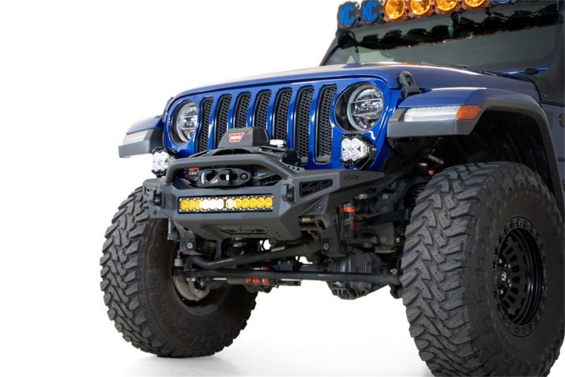 2018-2023 JL JT Rock Fighter Front Bumper - View 3 | Dirty Garage