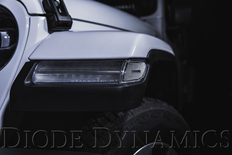 2018-2026 JL Wrangler/Gladiator Clear LED Sidemarker Set - View 3 | Dirty Garage