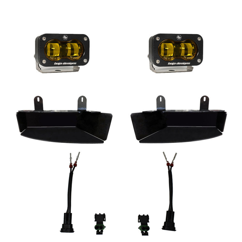 2019-2022 Ram HD S2 SAE Fog Pocket Light Kit Amber - View 2 | Dirty Garage