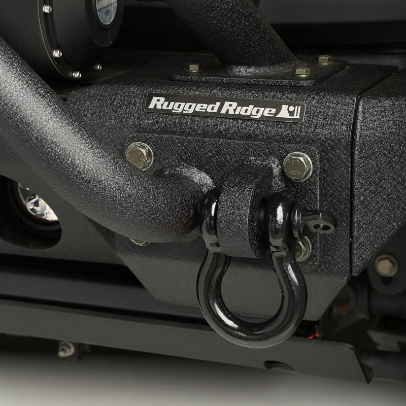 Rugged Ridge Black 9500lb 3/4in D-Ring - View 3 | Dirty Garage