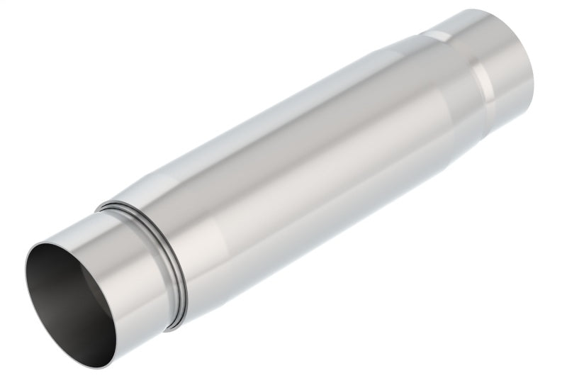 Borla CrateMuffler Resonator Option 3in Center/Center 3.5in Round x 10in - Null Sound Center/Center - View 2 | Dirty Garage