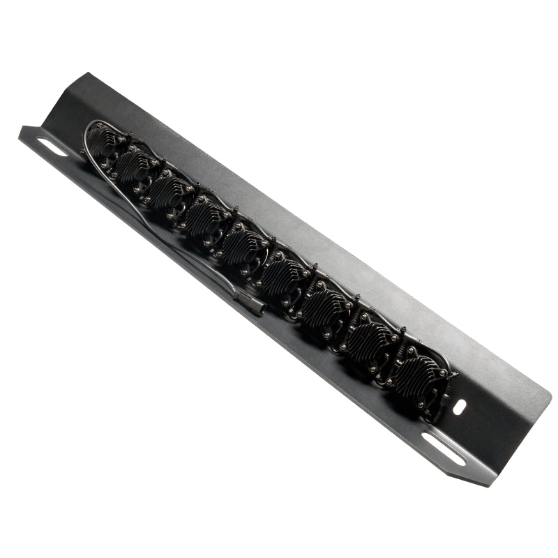 2019-2025 Wrangler JL Skid Plate w/ Integrated LED Emitters Yellow - View 2 | Dirty Garage
