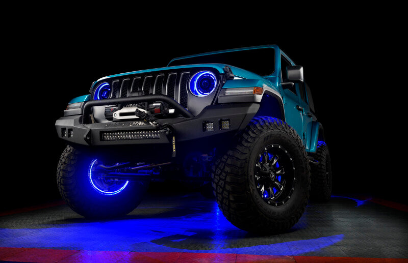 Universal LED Illuminated Wheel Rings ColorSHIFT RGB+W - View 5 | Dirty Garage