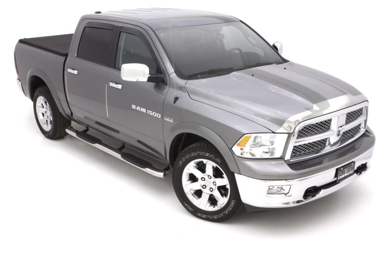 2010-2017 Ram 2500 CC 5" Polished Curved Oval SS Nerf Bars - View 4 | Dirty Garage