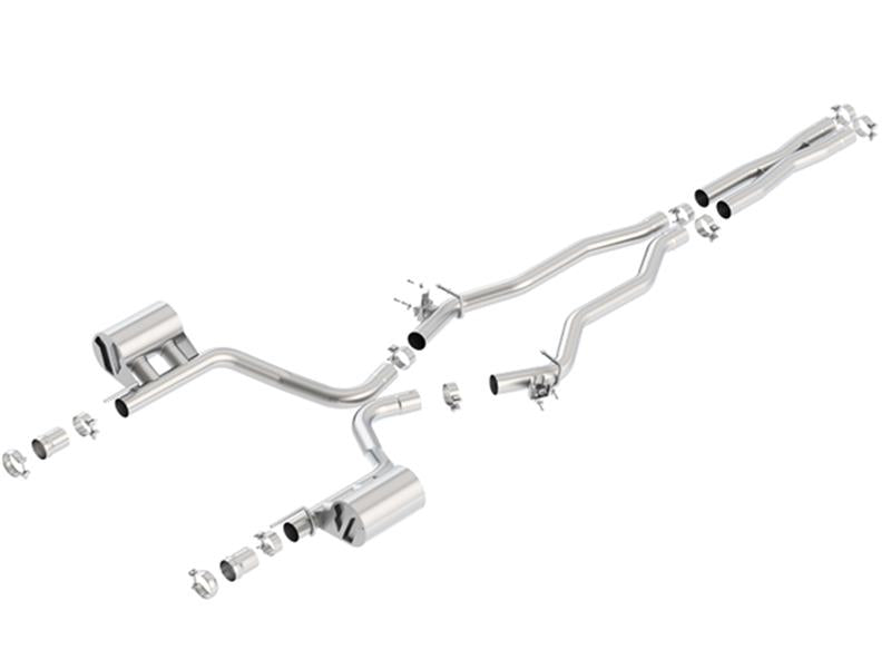 Borla 15-16 Dodge Challenger SRT/Scat Pcak 6.4L V8 ATAK Catback Exhaust - View 4 | Dirty Garage