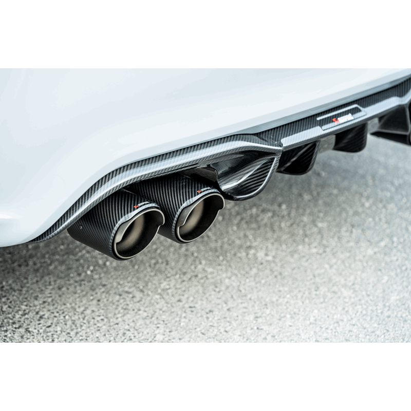 2018-2024 M2 Competition M2 CS Slip-On Line Titanium Carbon Fiber Tips - View 2 | Dirty Garage