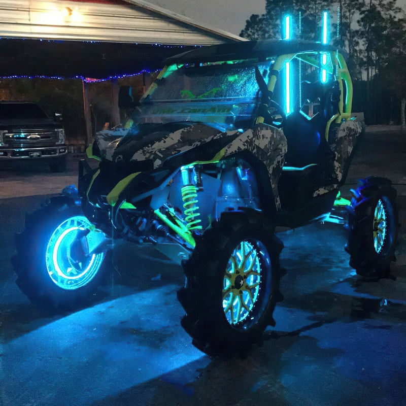 Universal Off-Road 4ft LED Whip ColorSHIFT - View 5 | Dirty Garage