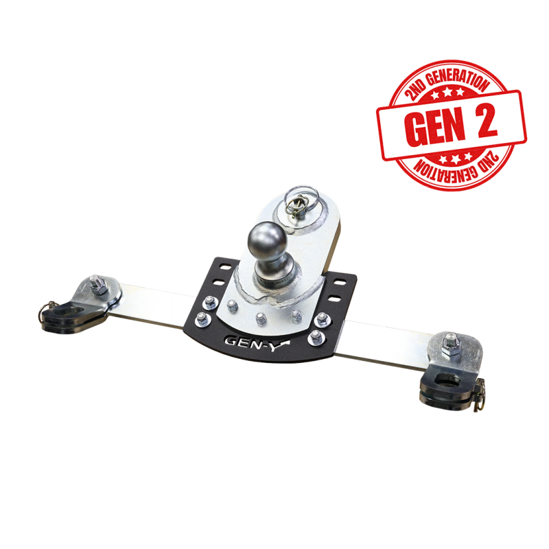 Gen-Y 20-24 GM Short/Long Bed GoosePuck II 5in Offset Ball Puck Mount 25K TW w/Safety Chain Anchors | Dirty Garage