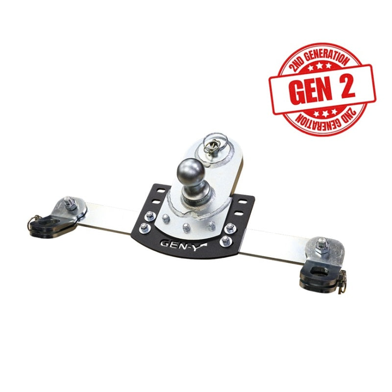 Gen-Y 20-24 GM Short/Long Bed GoosePuck II 5in Offset Ball Puck Mount 25K TW w/Safety Chain Anchors - View 3 | Dirty Garage