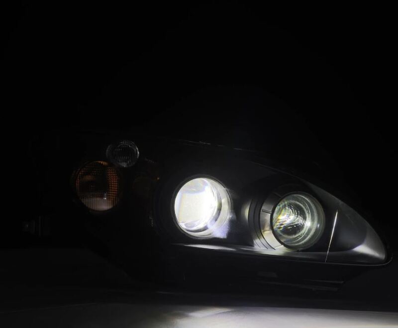 1999-2009 S2000 Luxx-Series Projector LED Black Headlights - View 3 | Dirty Garage