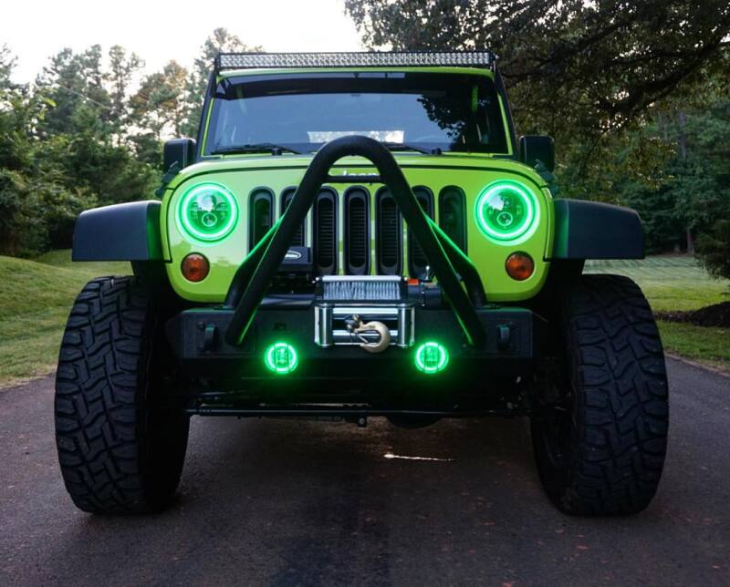Universal 7" High Powered LED Headlights Black Bezel ColorSHIFT BC1 - View 8 | Dirty Garage