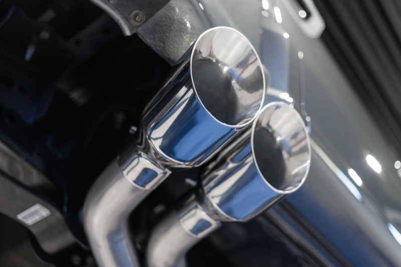 2021-2026 Superduty T304 Pre-Axle 2.5" OD Tips 3" Cat Back Exhaust - View 4 | Dirty Garage