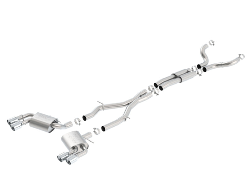 Borla Chevy 16-17 Camaro 6.2L ATAK Catback w/ Dual Tips (NPP) Dual Split Rear Exit - View 3 | Dirty Garage