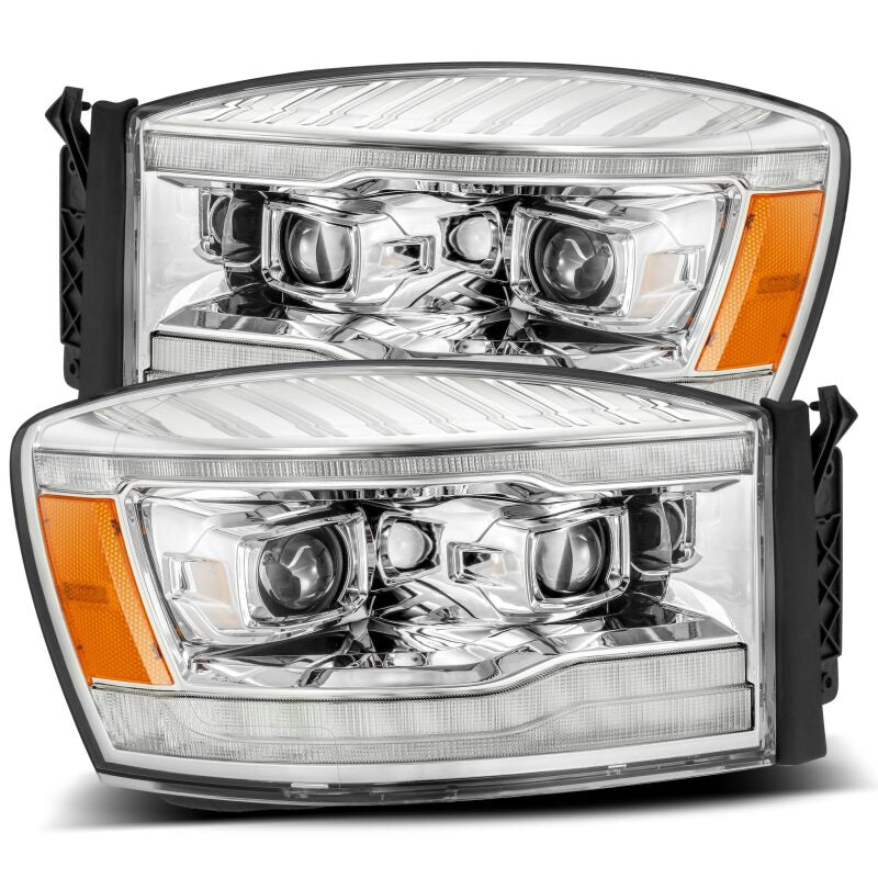 2006-2008 Ram HD Luxx-Series LED Projector Chrome Headlights Sequential Signal DRL | Dirty Garage